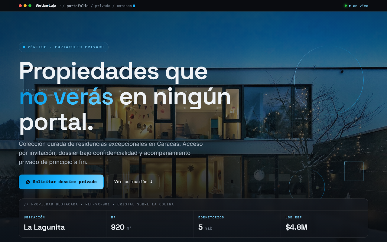 Vista previa de los demos de inmobiliaria
